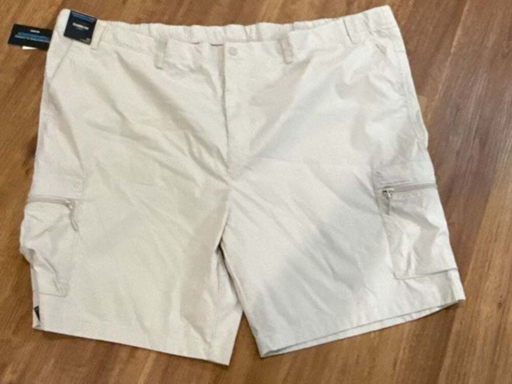 Roundtree & Yorke Performance Classic Fit Cargo Shorts Size 54 Tan New With Tags